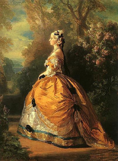 Franz Xaver Winterhalter The Empress Eugenie oil painting picture